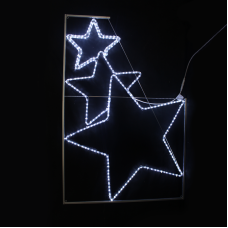 Χριστουγεννιάτικο Διακοσμητικό 3 Αστέρια 288 LED 100Χ150 cm  | Aca Lighting | X082882215